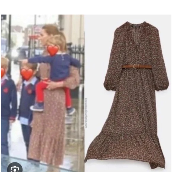 Zara belted midi dress - Picture 4 of 9